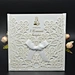 Elegant floral handmade wedding invitations cards